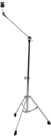 Galgen-Beckenständer, Höhenverstellbar 23,2-47,2 Faltbarer Trommel-Beckenständer für Trommel-Hardware, Percussion-Halterung, Zahnrad-Set