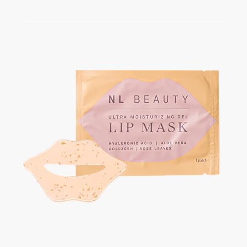 NL Beauty Hydrating Gel Lip Patch with 4 Active Ingredients - Hyaluronic Acid, Aloe Vera, Glycerin & Collagen - 1 Piece