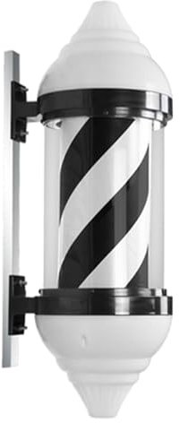 Poste De Barbero, Giratorio Barber Pole, Peluquería Señal abierta Barra de barbero Luz LED, Barra de barbero tradicional, Luz LED de barra de barbero giratoria, LED impermeables montados en la pared f