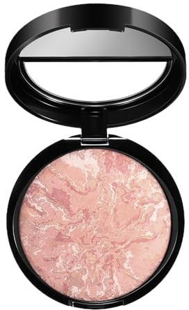 Weqizuerqi Palette de Poudre de Réglage Marbrée Imperméable à Contrôle d'Huile pour le Visage, Fixatrice de Maquillage pour Femmes