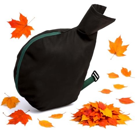 Sac de Rechange pour Souffleur de Feuilles Universel | Tuyau max. Ø 15 cm | Capacité 40 Litres | Accessoire Ajustable pour Aspirateurs de Jardin | Nonwoven PP | Sac Collecteur | Model 1 [166]
