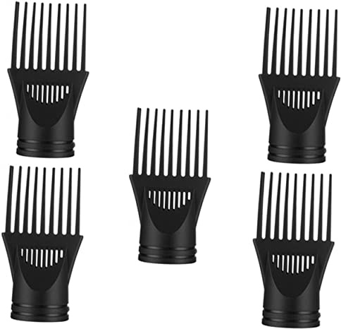CLISPEED Set 5 Pezzi Ugelli Pettine Per Asciugacapelli Accessori in Materiale Pc Resistente Alte Temperature Per Styling Professionale Chioma Lisci e Lucenti
