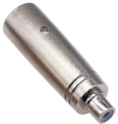 MagiDeal XLR-Adapter, Gender Changer, kompakter tragbarer Metallstecker-Konverter für Gesang, Live-Übertragungen, Aufnahmen, Male