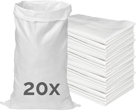 Garronda Buste da Imballaggio 105x65 cm Set 20 Pezzi Bianco GD-0161