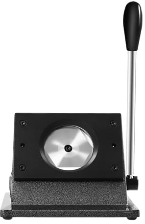 KANBCNG Grafik Stanzer 58mm Buttonpresse Manueller Runder Button Maker Kreisförmiger Papierstanzer Manuell Buttonmacher Buttons Anstecker Badge Press Maschine mit Kreisschneider