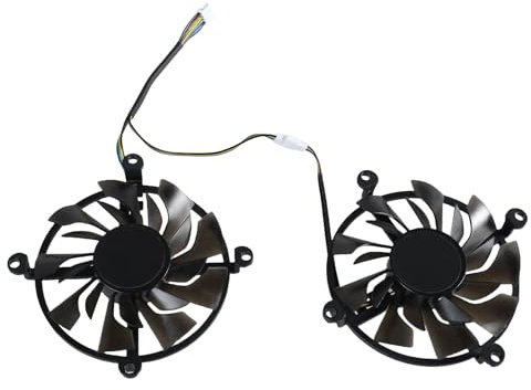 PURPLELILY Ventilador de refrigeración de tarjeta gráfica de 86 mm con conectores de 4 pines para GTX1060 GTX960 GTX950 mejora la disipación del calor