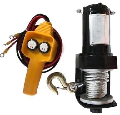 Cabrestante todoterreno de autorrescate for vehículos 12V24V, 2000 libras, torno eléctrico for grúa a bordo(24V 2000LBS)