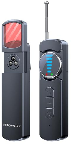 Hidden Camera Detectors, Portable Anti-Spy Device,Privacy pen,RF Signal Scanner, GPS Tracker & Bug Detector with Anti-Theft Alarm Mode for Hotels, Travel, Home & Office Privacy Protection Tool