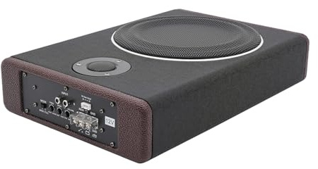 Subwoofer Bil High Power Pure Bass understol, bil subwoofer med strömförsörjning, subwoofersystem med höga tonhöjder 600 W, billjud-subwoofer för bil/lastbil, 37 x 25 x 7,5 cm