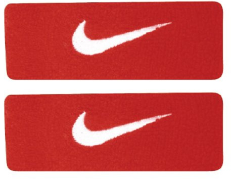 Nike Swoosh Bizepsbänder, 4 cm Breit, Rot, Unisex, Multi-Sport, 19.1 cm