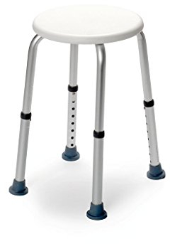 Drive Medical Duschhocker Dino, weiß, verstellbar