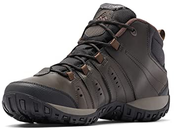 Columbia Woodburn II Chukka WP Omni-Heat wasserdichte Wanderschuhe für Herren, Braun (Cordovan x Garnet Red), 41.5 EU