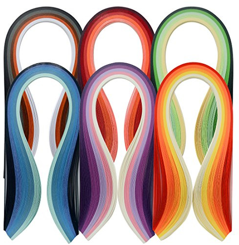 JUYA Paper Quilling Set 600 Strisce 30 colori 39 centimetri Lunghezza/striscia (Larghezza carta 10 millimetri)