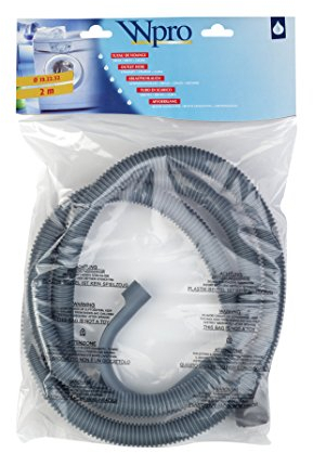 wpro TVS229 - Waschmaschinenzubehör/ Geschirrspülerzubehör/ Ablaufschlauch (2,0m), Gerade-Gerade/ Für Waschmaschinen und Geschirrspüler / Universell