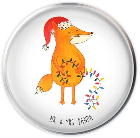 Mr. & Mrs. Panda Stöpsel Waschbecken Fuchs Weihnachten - Geschenk, Nikolaus, Abfluss, Heiligabend, Winter, Ablaufgarnitur, Weihnachtszeit, Weihnachtsmann, wasserstopper