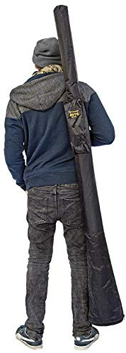 Didgeridootasche bis 185cm Schwarz Gefüttert Wasserabweisend Bag Didge Schultergurt, Bellend Durchmesser ca 22cm