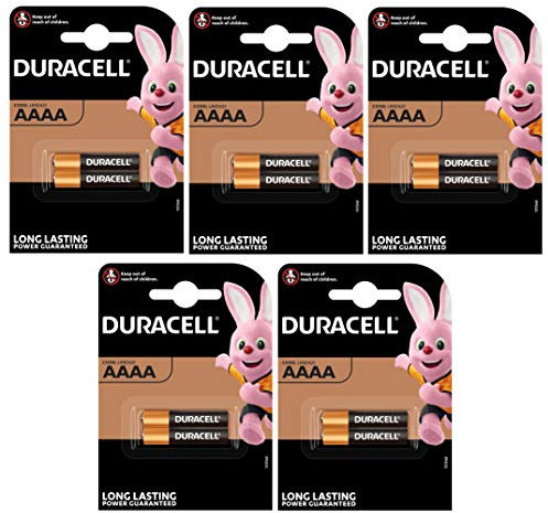 10 x Long Lasting AAAA Batteries (5 x Packs of 2) 1.5V Alkaline MX2500 LR8D425 LR61 E96