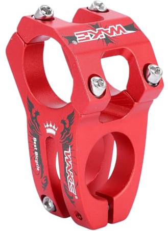 Bike Vorbau, 31,8 mm Aluminiumlegierung Bike Lenker Vorbau MTB Lenker Riser Vorbau (Rot)