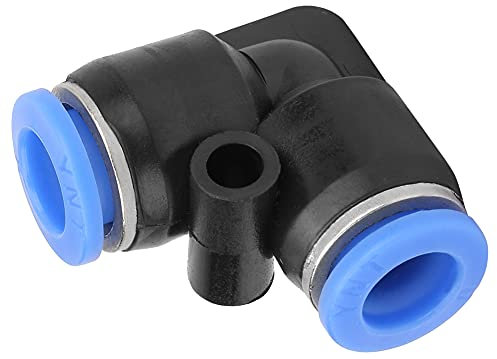 10Pcs Plastique éGal Raccord Coudé Elliptique Rapide Connecteurs Pneumatiques Tuyau Flexible D'Air Tuyau Raccord(PV-8 (8mm))