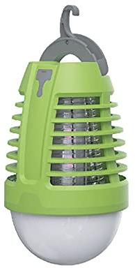 NITYAM - Lampada elettrica a LED anti-zanzare da esterno 2 in 1, lampadina LED 5 W, attacco E27, IP44, con luce UV – Eliminazione di insetti verde