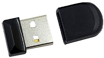 N-K Mini clé USB 2.0 - Capacité de 8 Go - Coque de prise - Convient pour le bureau, la voiture, la musique - Noir - Confortable et respectueux de l'environnement