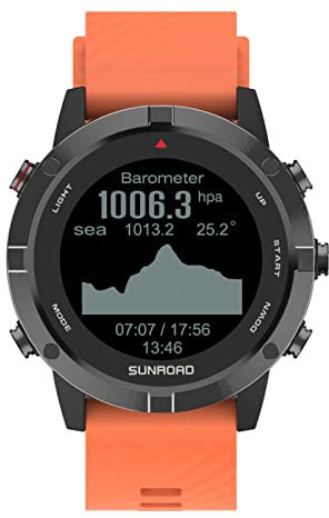 HUIOP Orologio Sportivo, Orologio Sportivo GPS Fitness Orologio da Polso con cardiofrequenzimetro Resistente all'Acqua 100M per Corsa Nuoto Ciclismo Arrampicata
