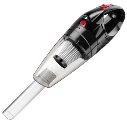 ANSIMIDA Pet Hair Vacuum Cleaner, Car Vacuum Cleaner, 75W Wet/Dry 8.0KPA Suction Powerful Handheld Vacuum Cleaner with HEPA Filters, Brush, Soft Tube, USB Charge