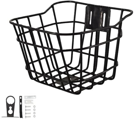 Ronyme Kinderfahrradkorb, Frontdekoration, Lenkerkorb, tragbarer Fahrradkorb, Dreiradkorb für Kinder und Mädchen zum Einkaufen, 15 cm x 9.5 cm x 23