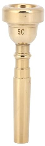 3C 5C 7C Bocchino per Tromba Materiale in Ottone Superficie Liscia Voce Dolce e Trasparente per Accessori per Strumenti Musicali Tromba in Sib (Oro 5C)