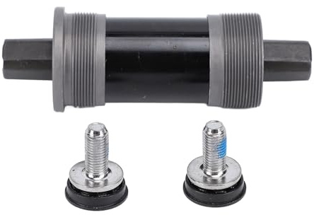 RiToEasysports Starkes Tretlager aus Karbonstahl, Edelstahl-Kugellager, abgedichtete Lagerkomponenten, Doppellager-Tretlager für Rennrad, Mountainbike (127 mm)