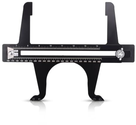 Brake Measuring Tool, 6.5 to 14.25 Inch Double Scale Stainless Steel Brake Drum Measuring Resetting Tool, Brake Resetting Gauge Tool for Rear Drum Brake Lining Shoe