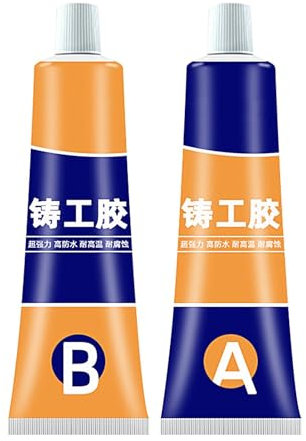 Pegamento de Reparación para Metal - Pegamento Resistente al Agua Metales, Pasta Reparadora de Alta Resistencia, Gel Reparador Multiuso para Fundición y Superficies Metálicas