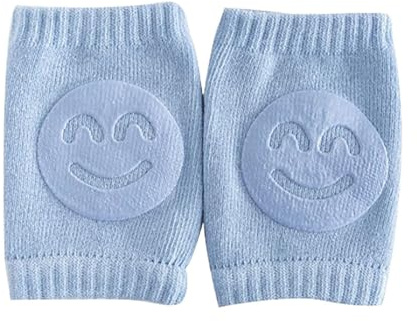 1 Paar Knieschoner für Krabbel-Knieschoner für Babys, verstellbar, Unisex, rutschfest, Beinschutz, Fallschutz, Sicherheitsanzug für Kleinkinder, Kleinkinder, Mädchen, Jungen, Blau