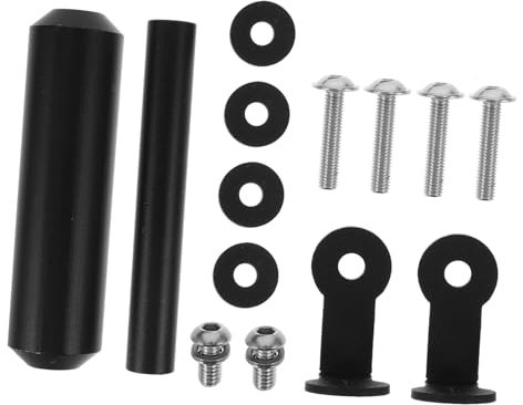 Alipis 1 Juego soporte para teléfono móvil Monte del teléfono para la motocicleta soporte para celular de soporte para teléfono ram aleación de aluminio Negro