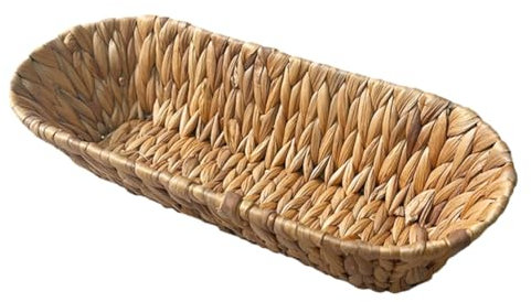 GLEAVI Cesto Intrecciato in Ferro per Organizzare Snack e Posate, Elegante e Rustico, per Uso Interno ed Esterno, come Porta Frutta o Pane