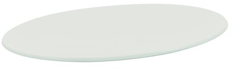 GLEAVI Tabla De Cortar De Vidrio Templado Redonda De 20 Cm para Cortar Alimentos y Alimentos para Bebés Herramienta Compacta para Cocina y Preparación