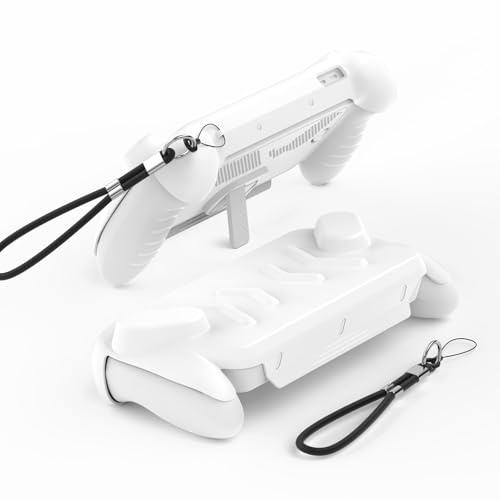 JYGamhanbil Protective Case Set for ASUS ROG Xbox Ally X/ROG Xbox Ally 2025 | Case Cover with Detachable Front Shell,Kickstand Back Case and Carrying Strap for ROG Xbox Ally Gaming Handheld Console,White