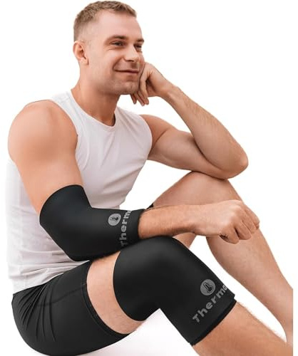 IceThermax Thermax Sleeves Mangas Compresivas Frío y Calor Reutilizables – Knee Brace, Rodillera, Tobillera y Manga Brazo, Compresa Gel Terapia para el Dolor Articular