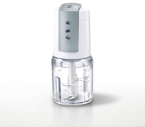 Tritatutto Elettrico 400W 500ml da Cucina | Doppia Lama in Acciaio Inox | 2 Velocità a Pressione | Mini Chopper Compatto per Carne Verdure Cipolla Aglio Frutta Secca