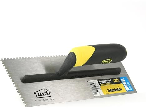 M-D Building Products 20055 1/8 in. x 1/8 in. x 1/8 in. Premium U Notch Trowel