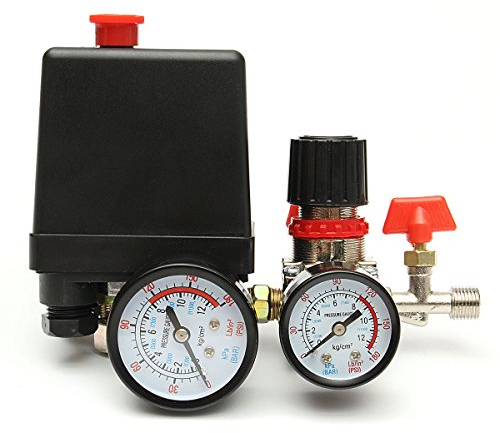 MASUNN 125Psi Régulateur De Collecteur De Contrôle De La Vanne De Pression du Compresseur d'air