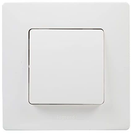 Legrand 396450 NL Interruttore BL Monobloc, Bianco, Singolo