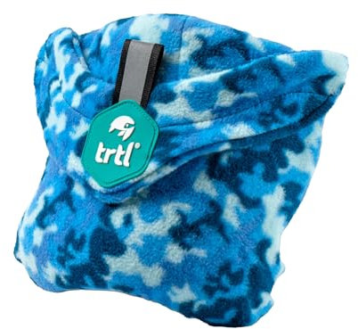 trtl Pillow – Wissenschaftlich belegt super weiches Nacken unterstützendes Reisekissen - Waschmaschinenfest (Sea Camo, Kind)