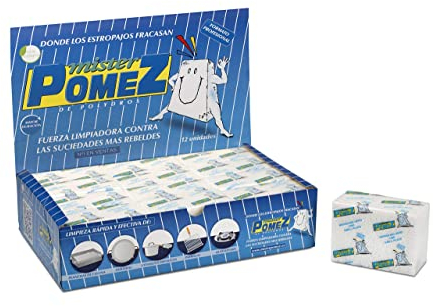 Mister Pómez - Estuche de 12 Piedras de Limpieza de planchas de Cocina Profesionales