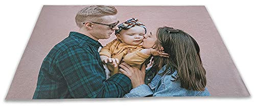 LOOXIS Photo comestible personnalisée en forme de rectangle, à personnaliser - pour un anniversaire d'enfant, un baptême, un mariage - Découpe pour gâteau, rectangulaire, 20 x 28 cm