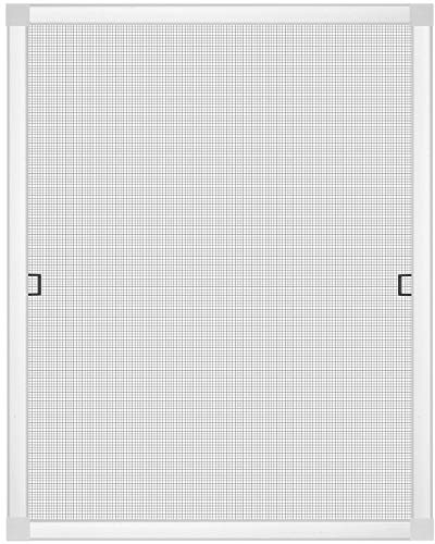 Nematek Fliegengitter Fenster PRO, ohne Bohren - Insektenschutz Gitter mit Rahmen - Moskitonetz Alurahmen Mückengitter Fenstergitter Fliegenschutz