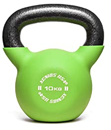 Xenios USA, Fitness Kettlebell-10 kg. Unisex Adult, Green, 10 kg