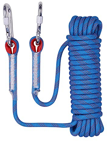 NorthPada Marine Schwimmendes Seil zum Bootfahren, Angeln, Rafting, Camping, Wandern, Jagd, Anker, Festmacher, Docklinien, Kajak, Kanu, Rettung reflektierender 10 mm x 20 Meter Blau