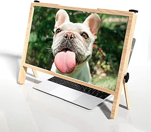 Tragbare Film-Videospiel-Vergrößerer-HD-Bildschirmlupe, 21-Zoll-Ultra-Clear-Laptop-Verstärker, Telefonbildschirm-Vergrößerungsprojektor, 3-4-fache Bildschirmvergrößerung, für Laptops, Tablets, Mo