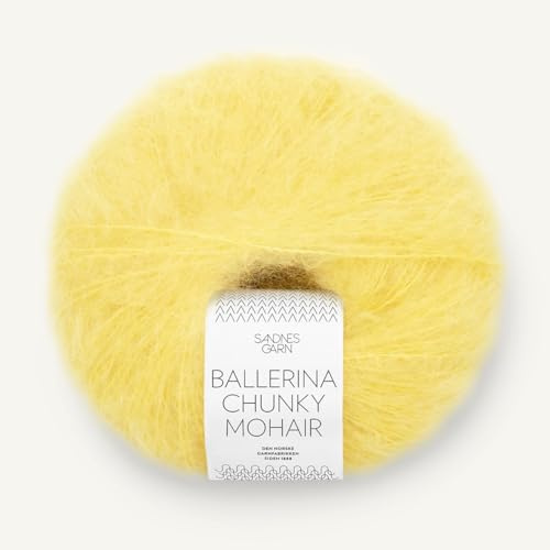 SANDNES GARN Ballerina Chunky Mohair - Farbe: Lemon (9004) - 50 g/ca. 135 m Wolle